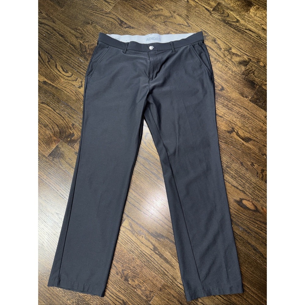 Adidas Mens Golf Pants Climalite Straight Leg Black Size 36 X‎ 32 Old Money Prep